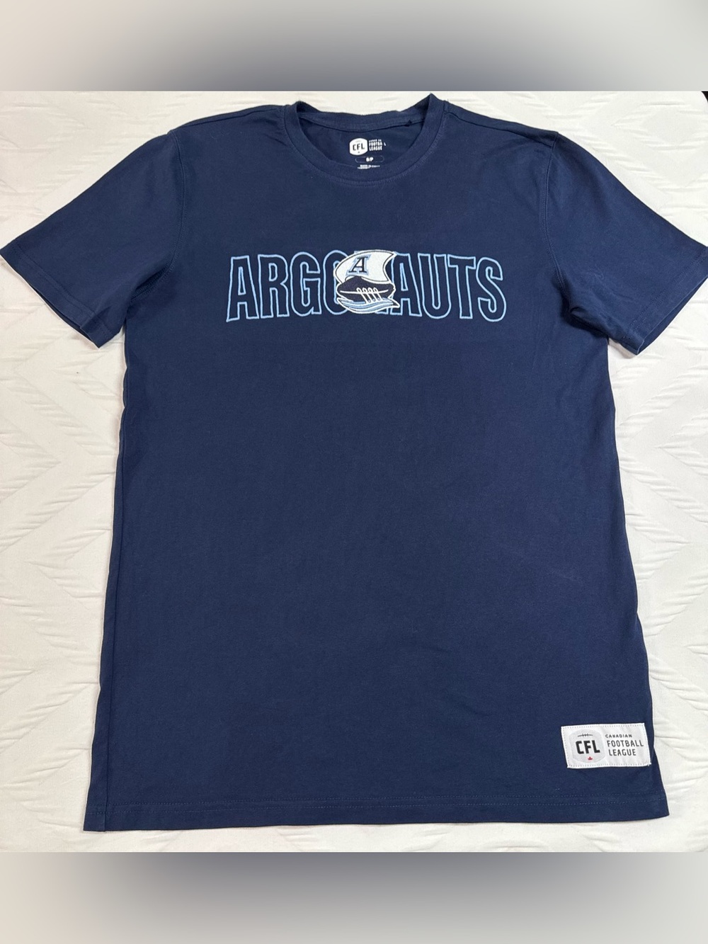 Toronto Argonauts Navy Crewneck Team T-Shirt Size Small